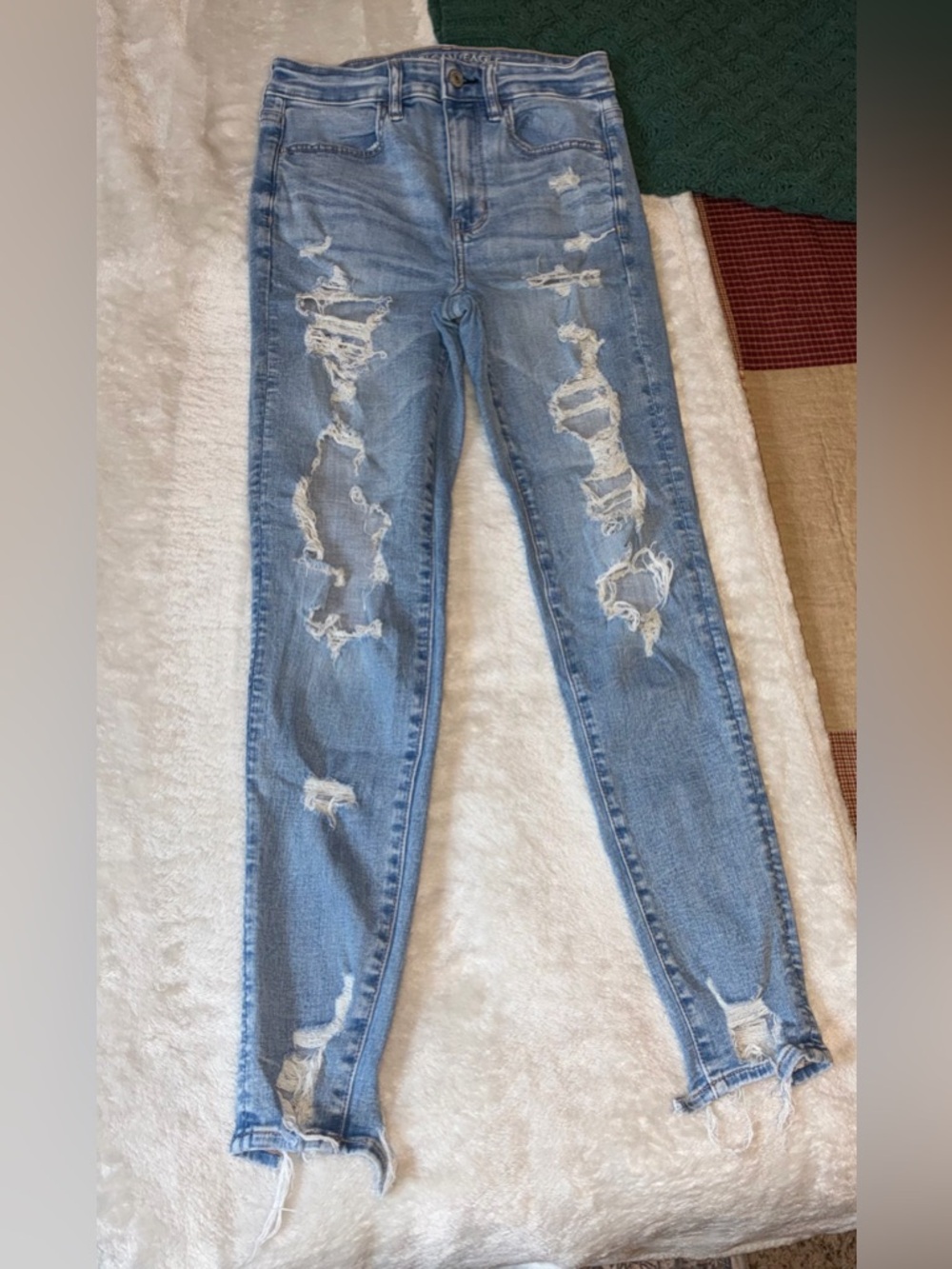Distressed American Eagle Jeans